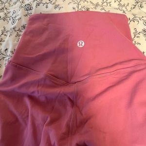 Pink lululemon align leggings!